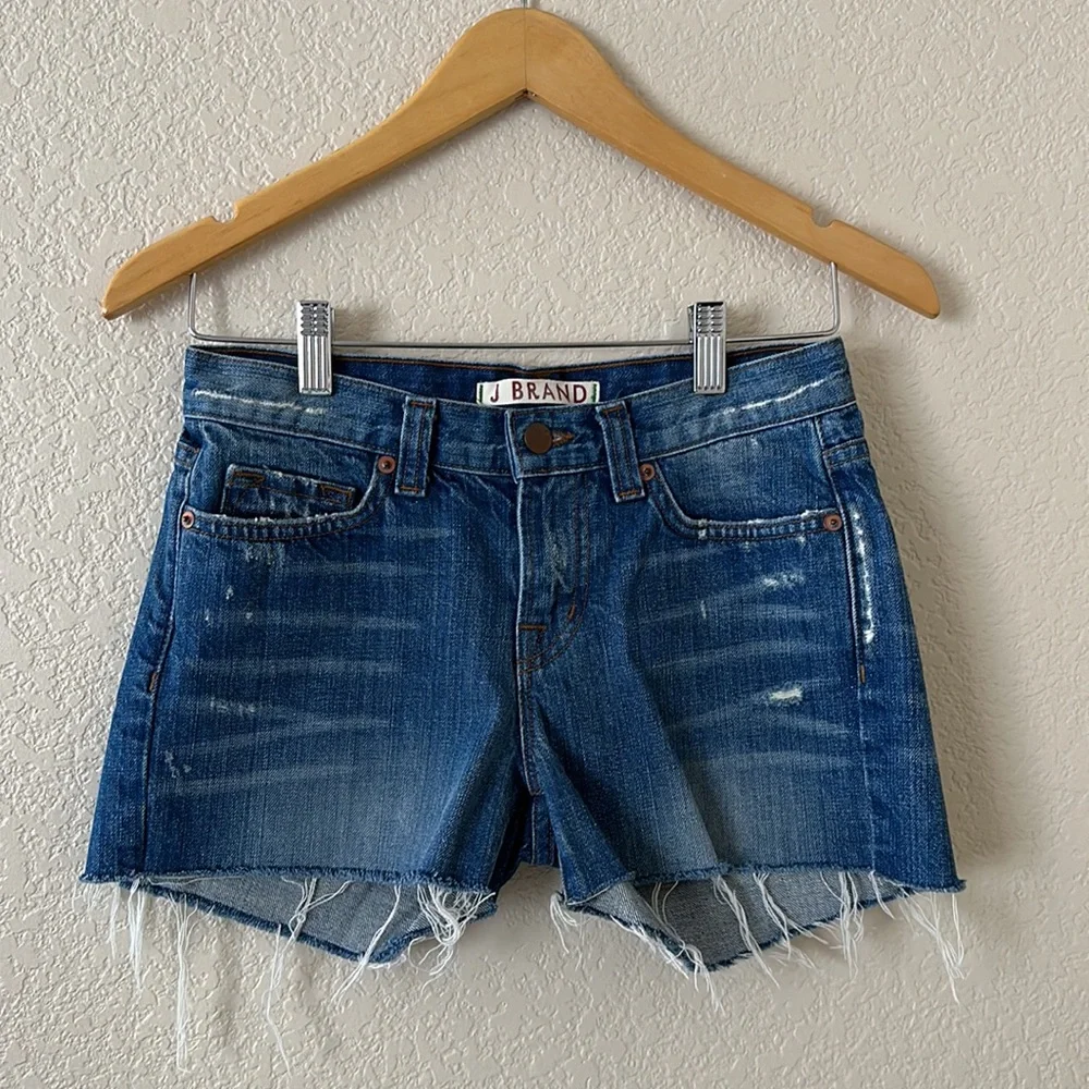 J Brand Libra Cut-Off Denim Shorts Size 25